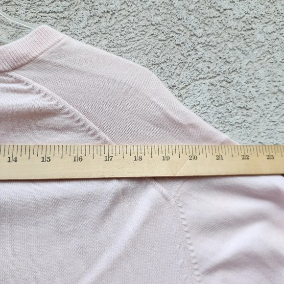 Vintage BROOKS BROTHERS Sweater Men's Medium Pink 100% Sea Cotton Tennis Golf - Picture 6 of 12